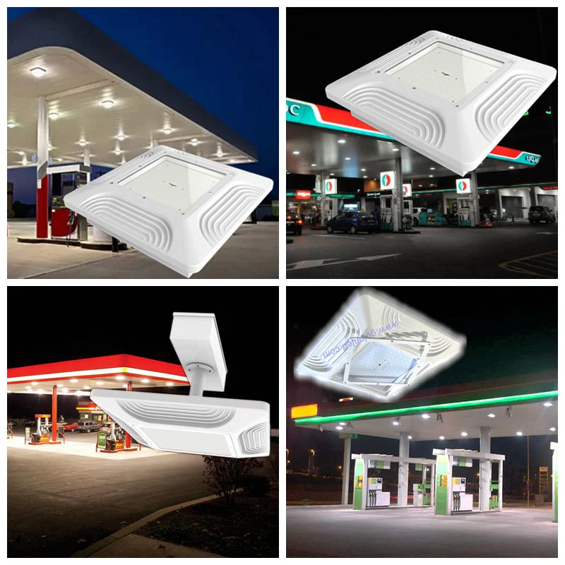 Factory Price Meanwell Ceiling Recessed Mounting 60W 80W 100W 120W 150W 200W 240W Warehouse Parking Garage Explosion-Proof Petrol Gas Station LED Canopy Light