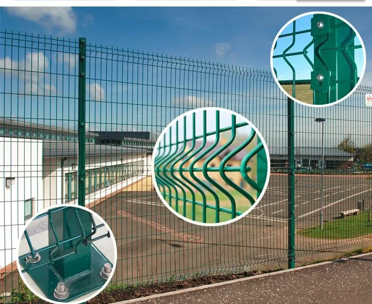 3D Curved Bending Fence Panel Welded PVC Coated Fencing Guard Rail