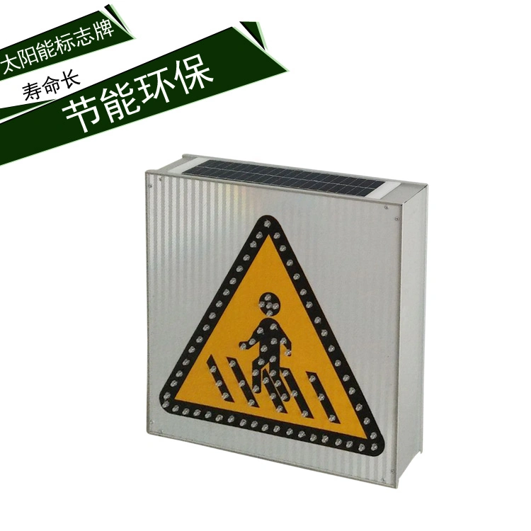 Solar Traffic Road Street Indicator Road Zebra Crossing Footwalk Footway Side Pavement Direction Sign