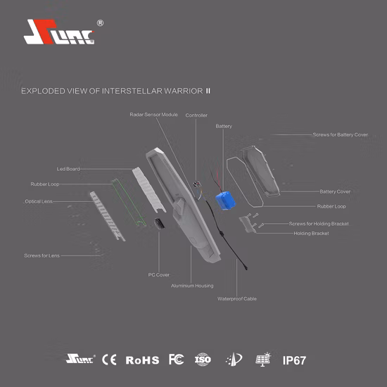 ISO9001 IP67 30W 40W 60watt étanche extérieur tout en un LED intégré jardin rue route maison lumière solaire avec panneau et batterie au lithium