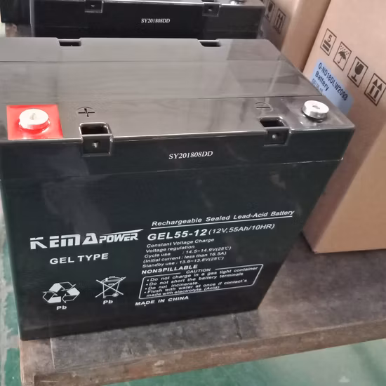 Gel/Sh batterie rechargeable au plomb à cycle profond sans entretien pour système solaire