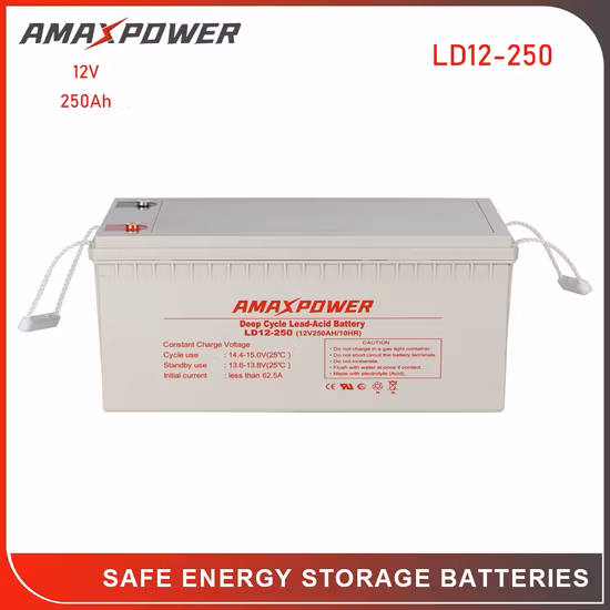 Longue durée de vie 12V 200ah/192ah/184ah AGM VRLA Onduleur UPS et batterie au plomb du système solaire